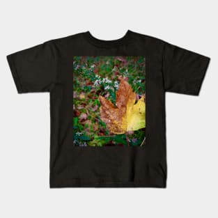 Maple Leaf and Wildflowers Kids T-Shirt